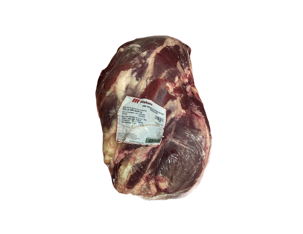 MÚSCULO DO TRASEIRO BOVINO RESFRIADO SEM OSSO MATOSO 5 KG (CX 26 KG)